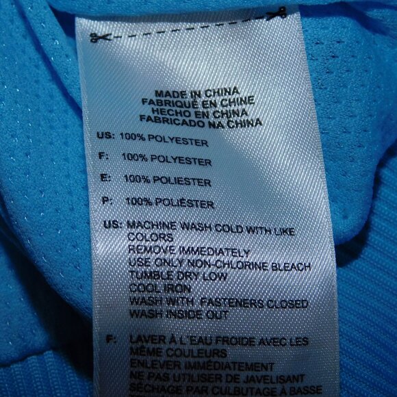 Adidas Trefoil Womens XS Bright Blue early 2000s Lightweight Wind Bomber Jacket - Picture 5 of 9